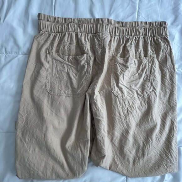 Lane Bryant Elastic Waist w/tie string closer Khaki Capri Pants size18/20 - Picture 2 of 4